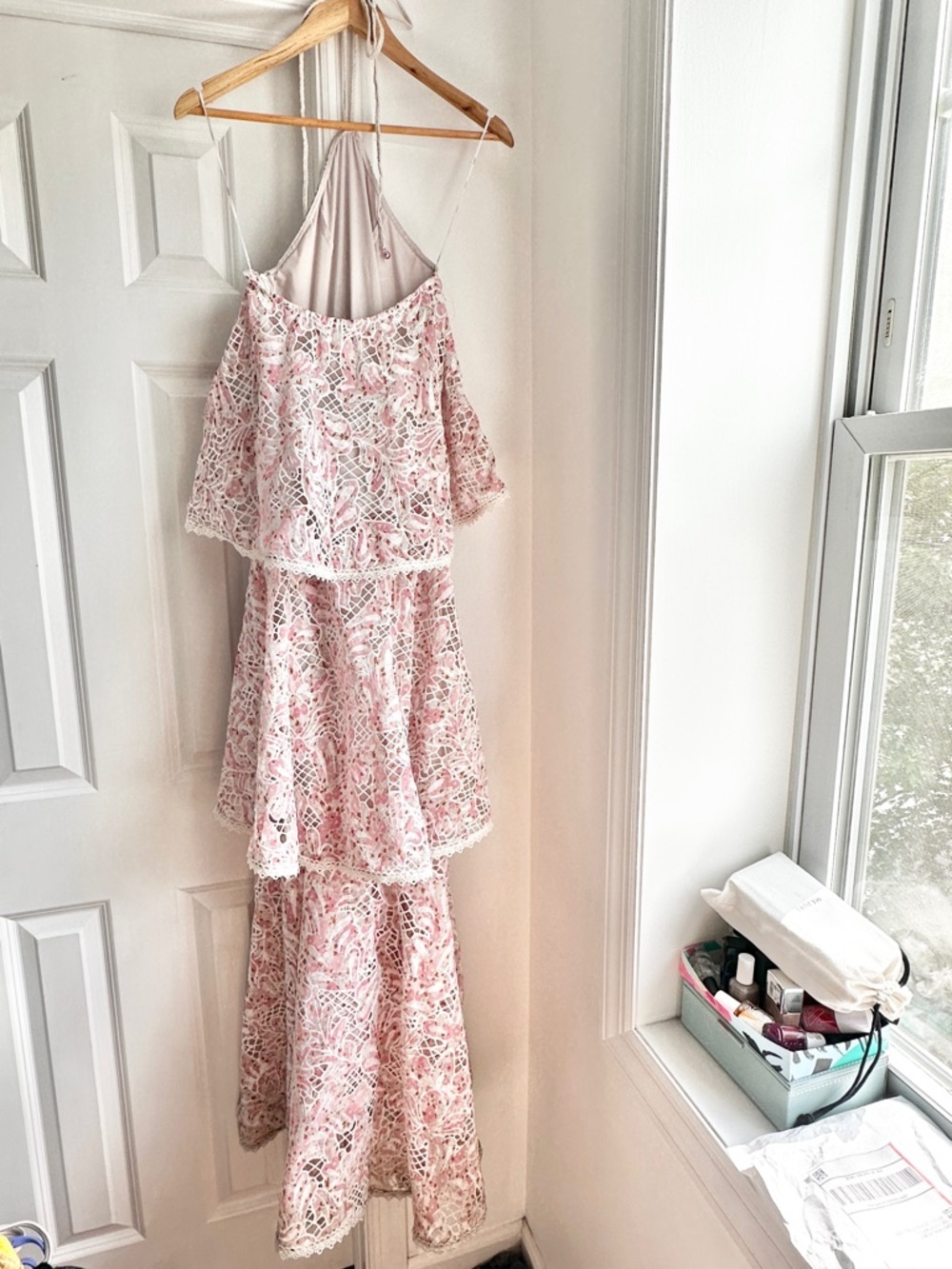 Elliatt Valencia Lace Tiered Halter Maxi Dress - Picture 9 of 15